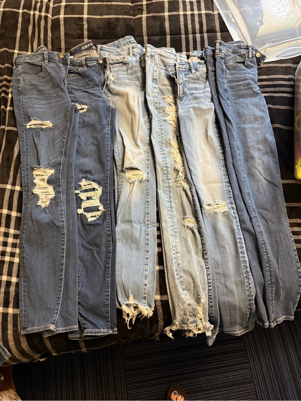 American Eagle size 6 extra long high rise jegging bundle